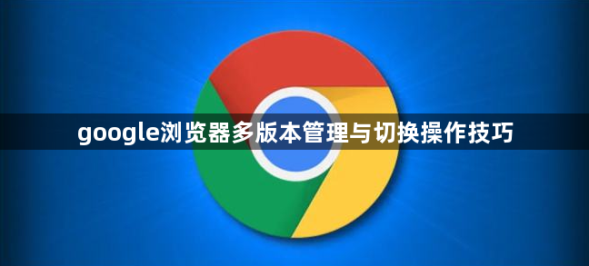 google浏览器多版本管理与切换操作技巧1