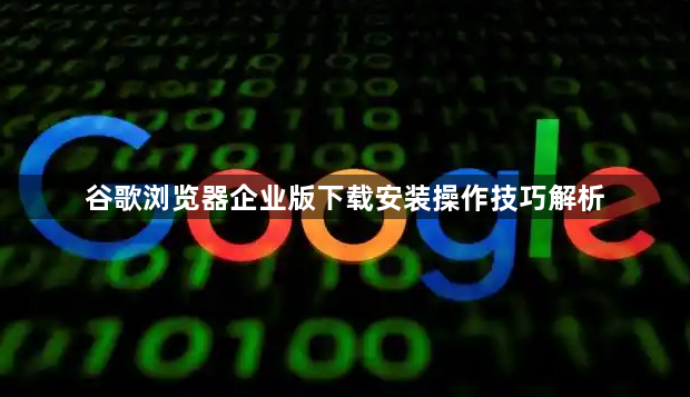 谷歌浏览器企业版下载安装操作技巧解析1
