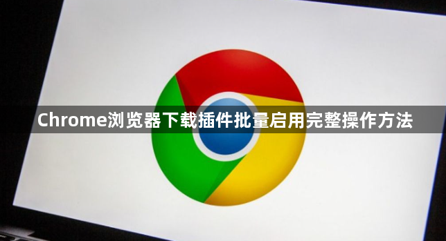 Chrome浏览器下载插件批量启用完整操作方法1