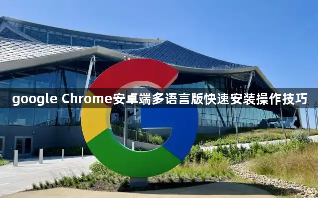 google Chrome安卓端多语言版快速安装操作技巧1
