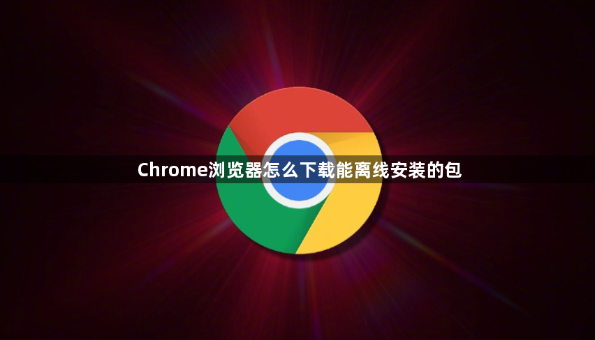 Chrome浏览器怎么下载能离线安装的包1