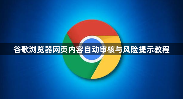 谷歌浏览器网页内容自动审核与风险提示教程1