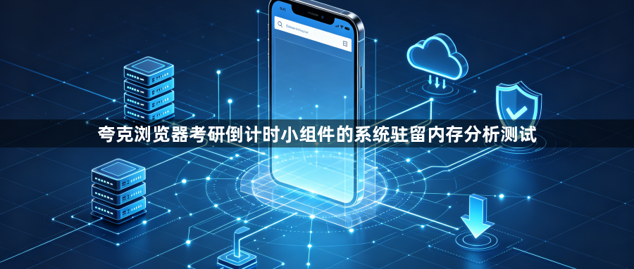 夸克浏览器考研倒计时小组件的系统驻留内存分析测试1