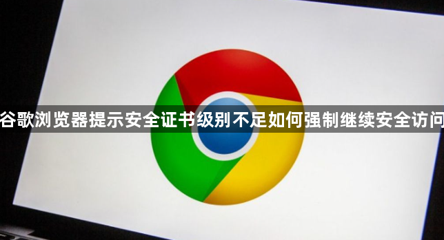 谷歌浏览器提示安全证书级别不足如何强制继续安全访问1