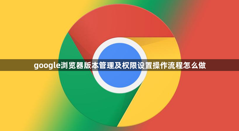 google浏览器版本管理及权限设置操作流程怎么做1