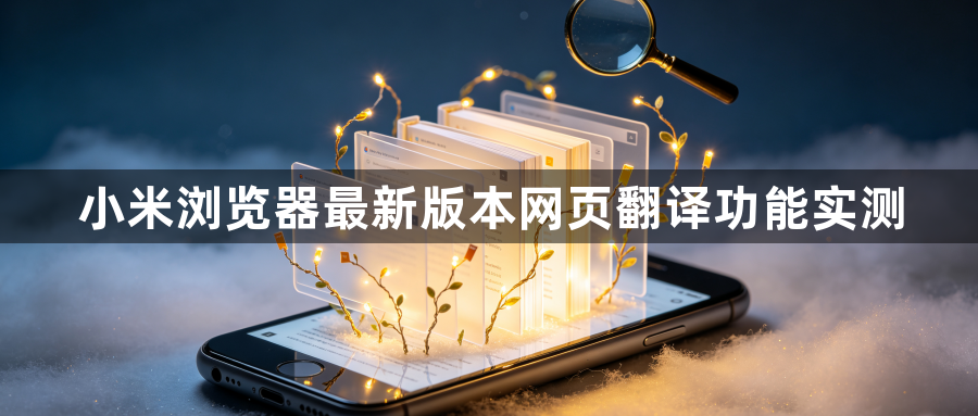 小米浏览器最新版本网页翻译功能实测1