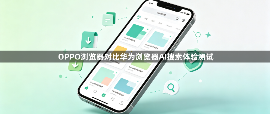 OPPO浏览器对比华为浏览器AI搜索体验测试1