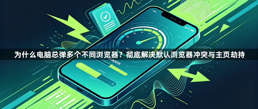 为什么电脑总弹多个不同浏览器？彻底解决默认浏览器冲突与主页劫持1