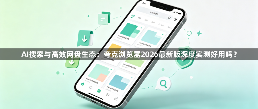 AI搜索与高效网盘生态：夸克浏览器2026最新版深度实测好用吗？1