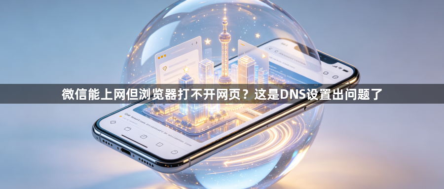 微信能上网但浏览器打不开网页?这是DNS设置出问题了1
