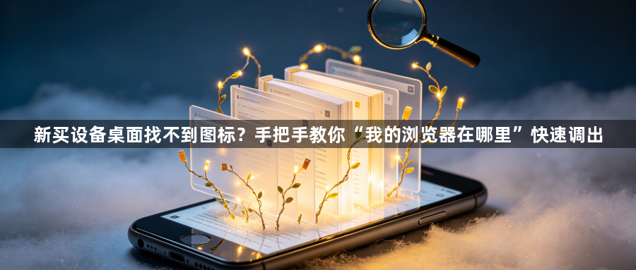 新买设备桌面找不到图标？手把手教你“我的浏览器在哪里”快速调出1
