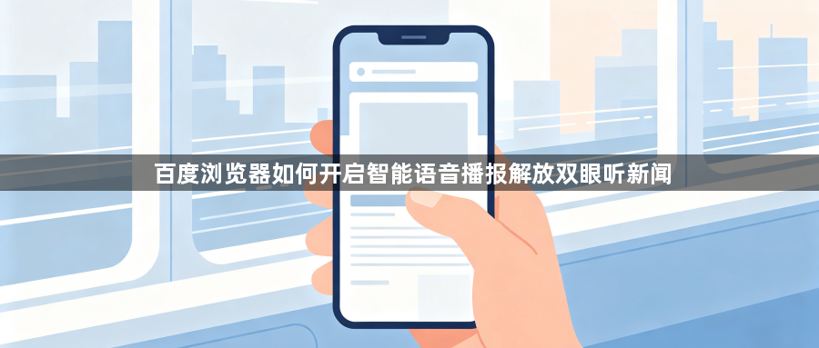 百度浏览器如何开启智能语音播报解放双眼听新闻1