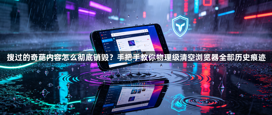 搜过的奇葩内容怎么彻底销毁?手把手教你物理级清空浏览器全部历史痕迹1