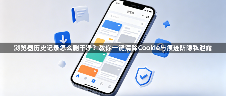 浏览器历史记录怎么删干净?教你一键清除Cookie与痕迹防隐私泄露1