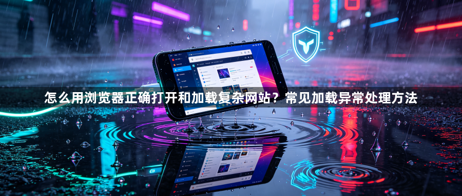 怎么用浏览器正确打开和加载复杂网站？常见加载异常处理方法1