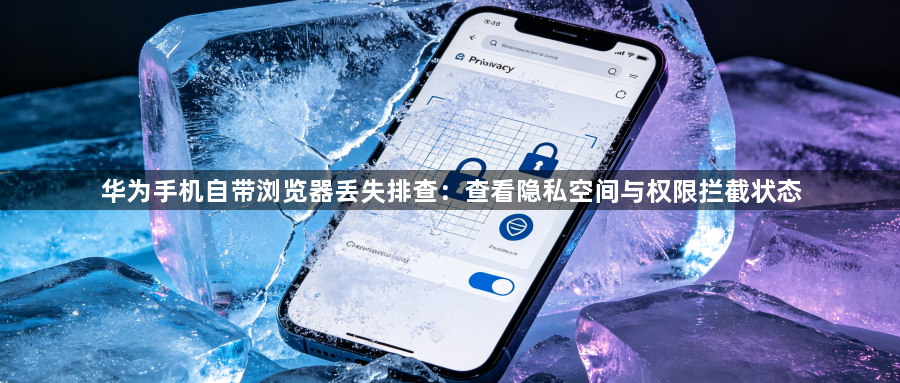 华为手机自带浏览器丢失排查：查看隐私空间与权限拦截状态1