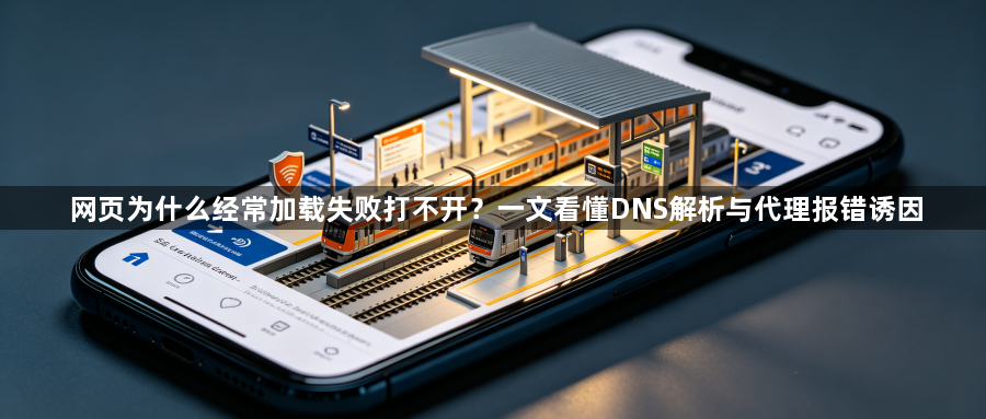 网页为什么经常加载失败打不开？一文看懂DNS解析与代理报错诱因1