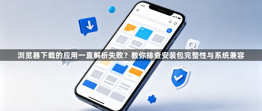 浏览器下载的应用一直解析失败?教你排查安装包完整性与系统兼容1