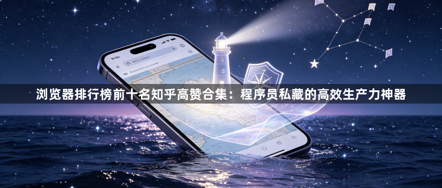 浏览器排行榜前十名知乎高赞合集：程序员私藏的高效生产力神器1