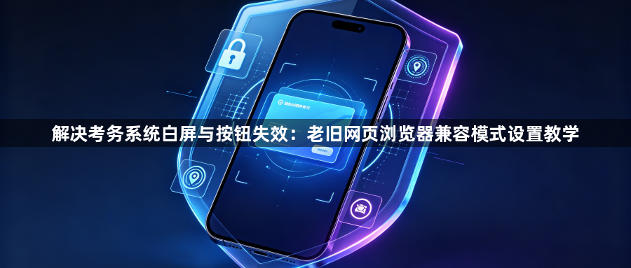 解决考务系统白屏与按钮失效:老旧网页浏览器兼容模式设置教学1