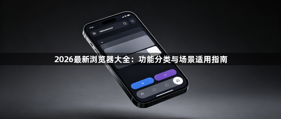 2026最新浏览器大全：功能分类与场景适用指南1