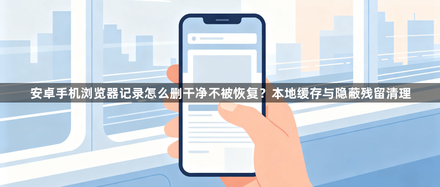 安卓手机浏览器记录怎么删干净不被恢复？本地缓存与隐蔽残留清理1