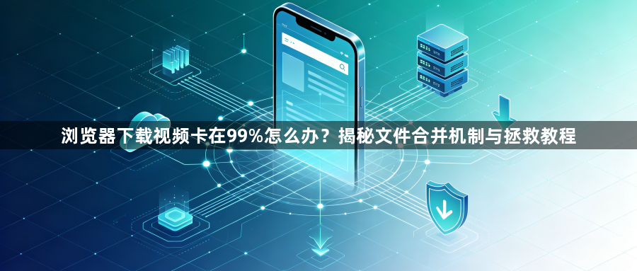 浏览器下载视频卡在99%怎么办?揭秘文件合并机制与拯救教程1