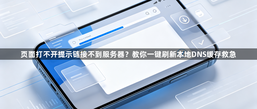 页面打不开提示链接不到服务器？教你一键刷新本地DNS缓存救急1