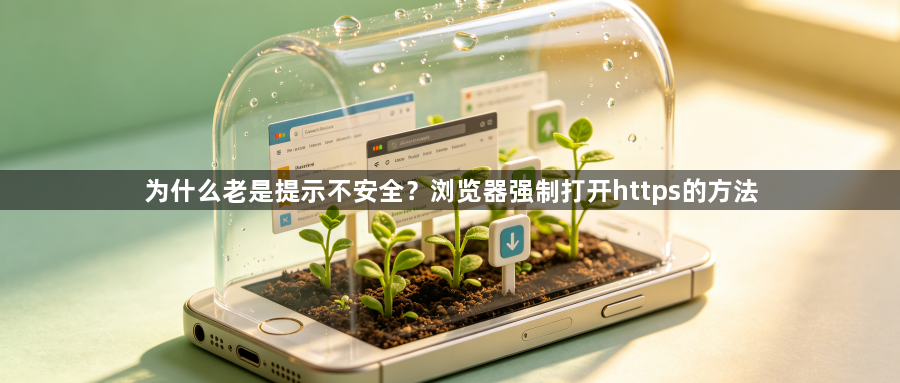 为什么老是提示不安全？浏览器强制打开https的方法1