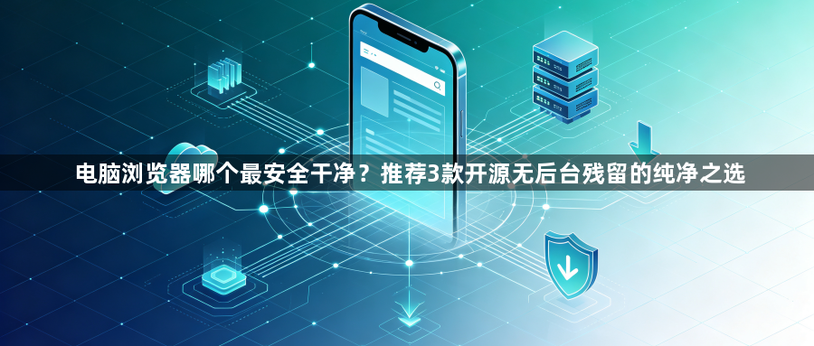 电脑浏览器哪个最安全干净?推荐3款开源无后台残留的纯净之选1