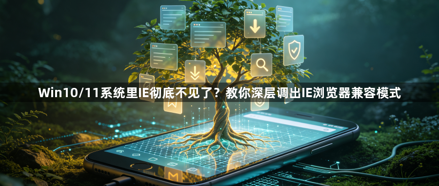 Win10/11系统里IE彻底不见了？教你深层调出IE浏览器兼容模式1
