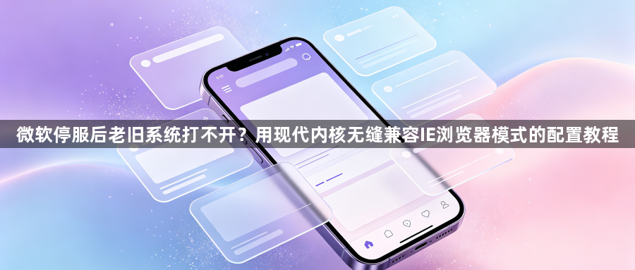 微软停服后老旧系统打不开?用现代内核无缝兼容IE浏览器模式的配置教程1