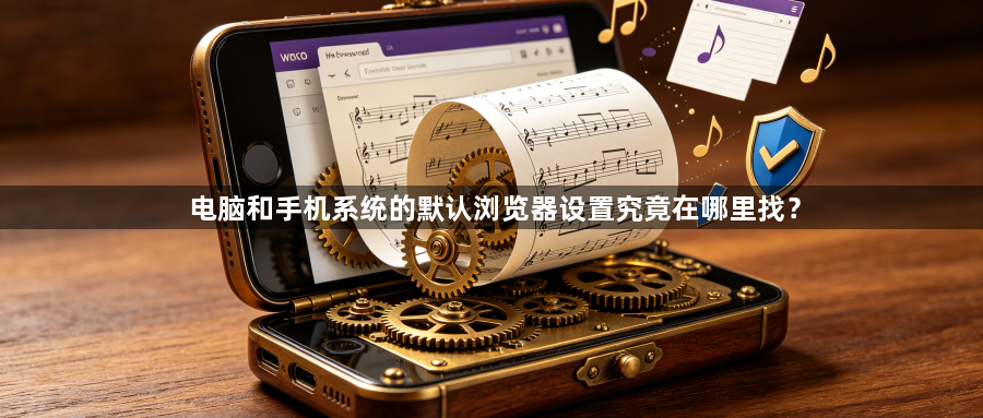 电脑和手机系统的默认浏览器设置究竟在哪里找?1