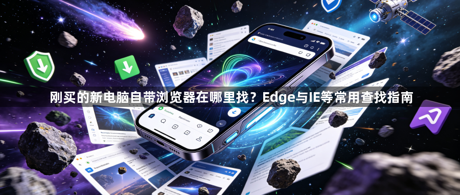 刚买的新电脑自带浏览器在哪里找？Edge与IE等常用查找指南1